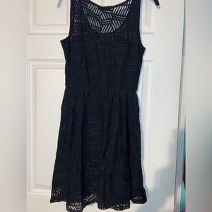 Material Girl Women's Juniors Lace Illusion Cocktail Dress